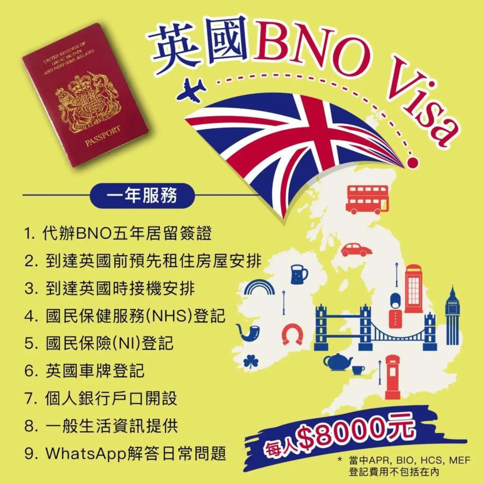 英國BNO VISA